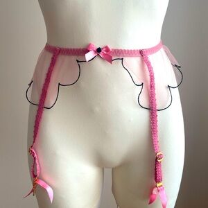 Agent Provocateur | Lorna | Pink & Black | Suspender | AP2